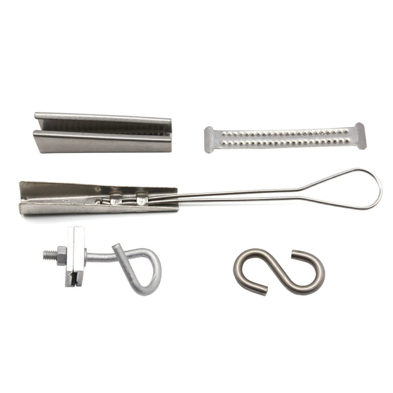 12 Pair Stainless Steel Drop Wire Clamp Serrated Shime CWC2PRSS