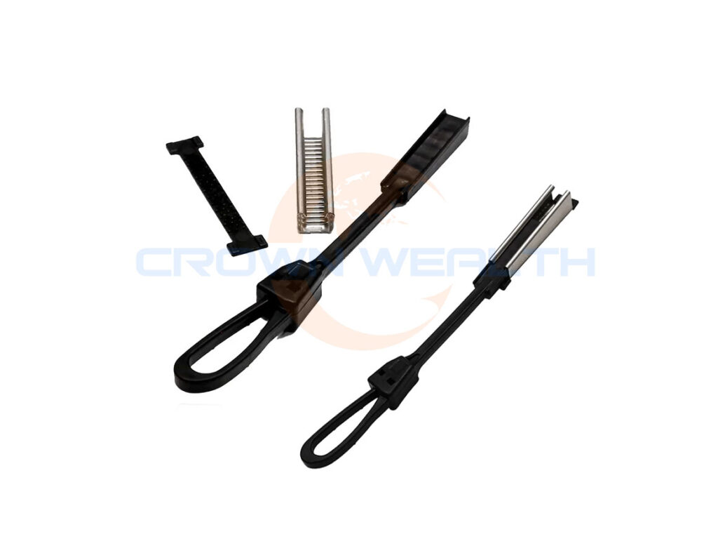 How to Install FTTH Plastic Drop Clamp Fiber Wedge Clamp? Aerial Pole Line Hardware Supplier