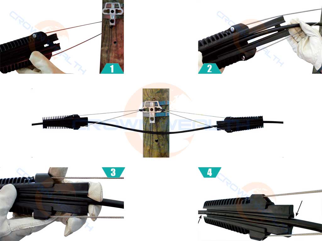 Anchor Clamp for ADSS Cable